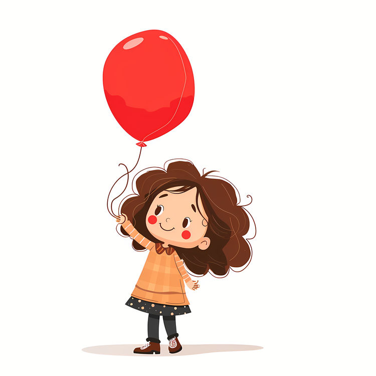 Girl Holding Balloon,Girl With Balloon,Child Holding Red Balloon