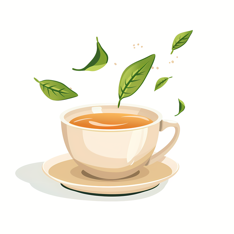 Tea Background,Teapot,Leaf