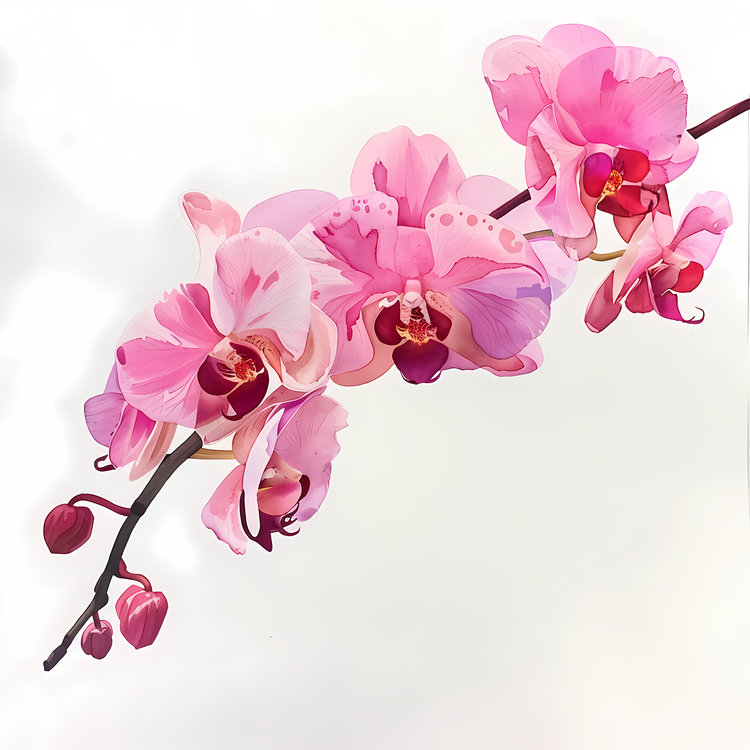 Orchid Day,Pink Orchids,Orchid Branch