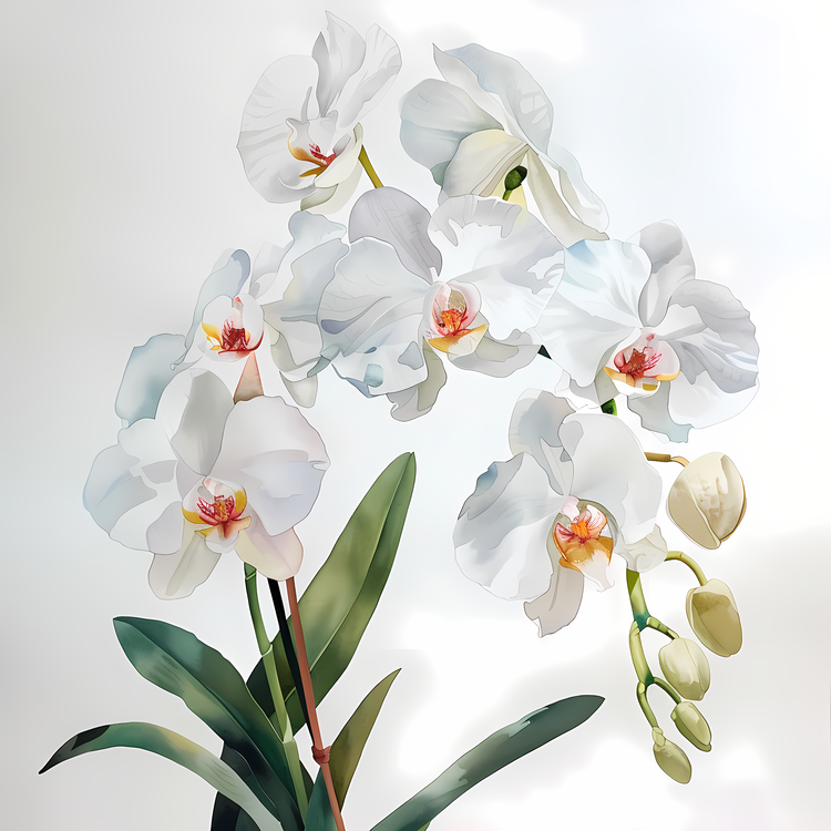 Orchid Day,White Orchid,Blooming Orchid