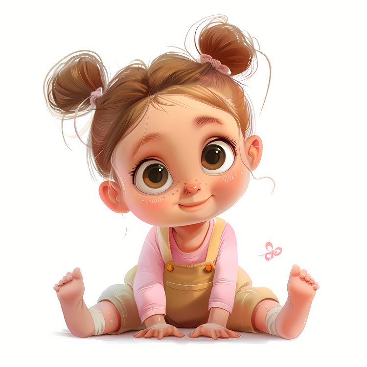 Baby Girl,Cute,Cartoon