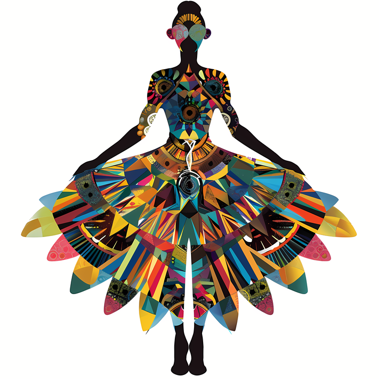 Boho Dress,African,Colorful