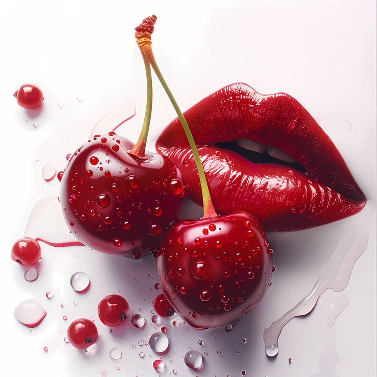 Sexy Lips,Red,Cherry
