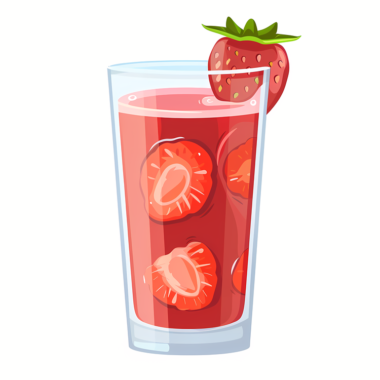 Strawberry Juice,Strawberry,Red