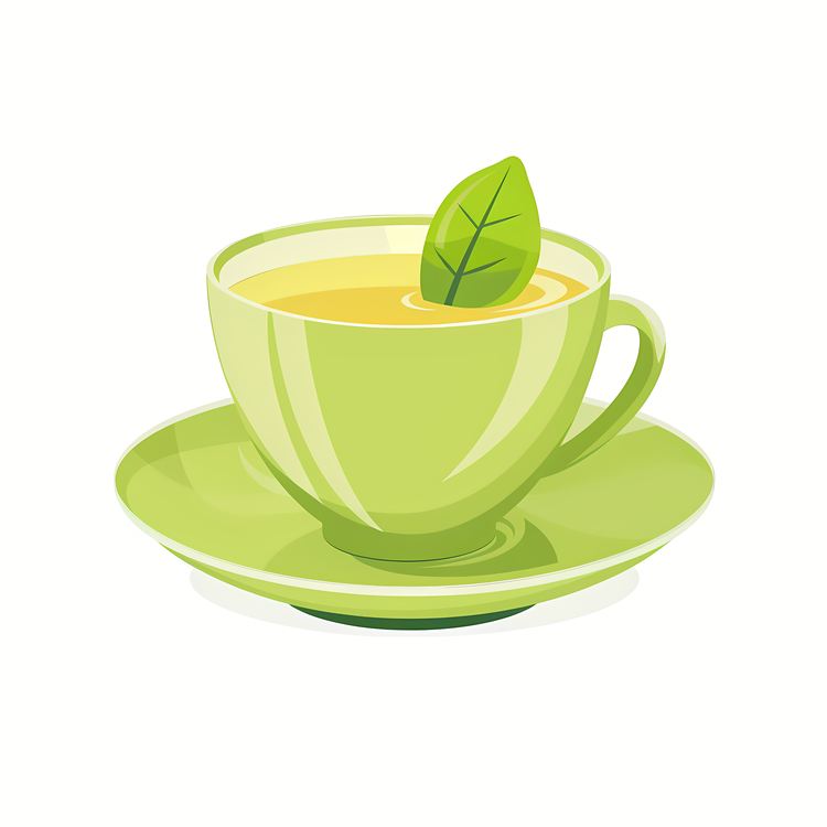 Tea Background,Green Tea,Cups