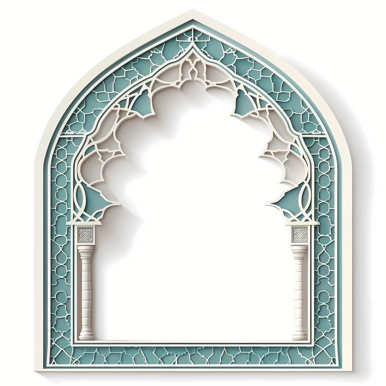 Islamic Frame,Arched Window,Islamic Architecture