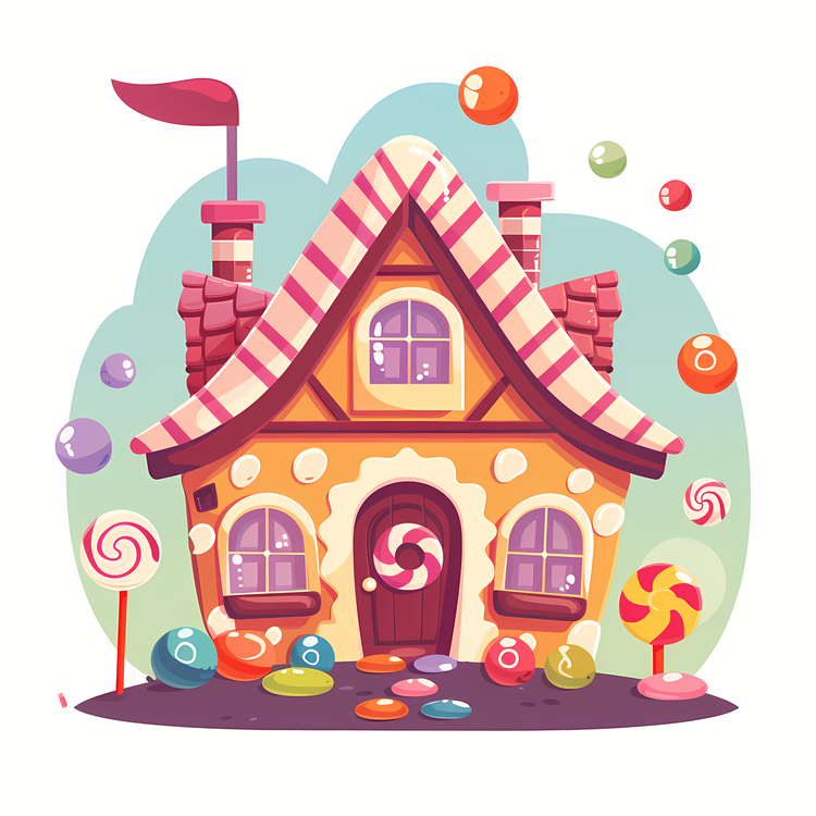 Cartoon Home,Cartoon,Candy House