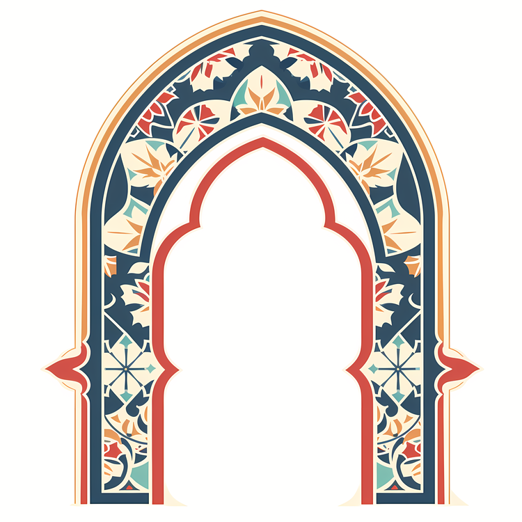 Islamic Frame,Ornate Archway,Islamic Design