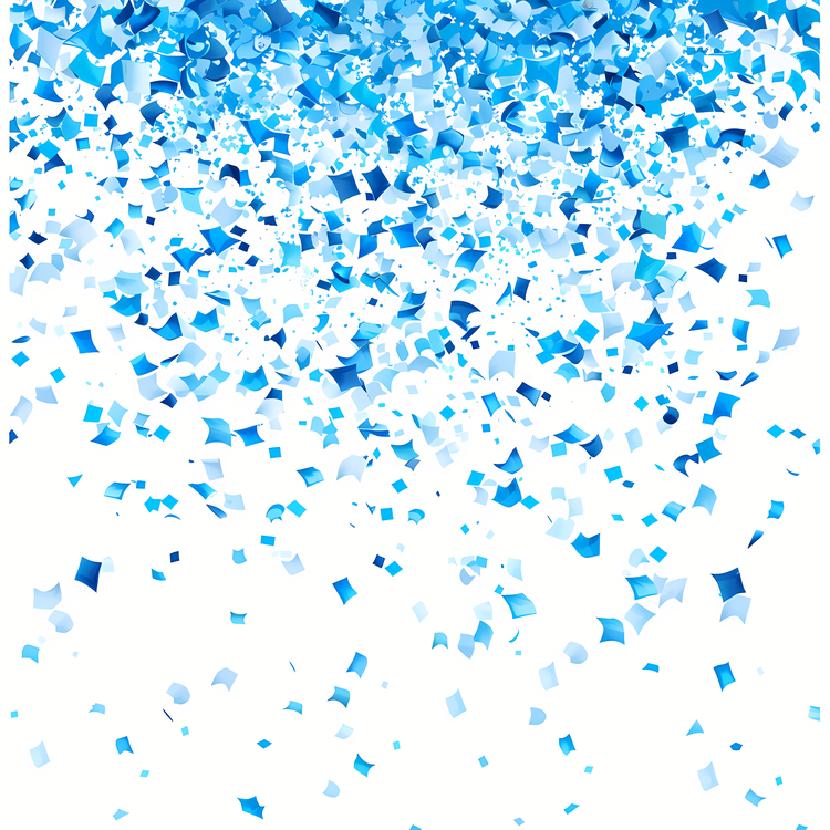 Party Confetti,Blue,Ground