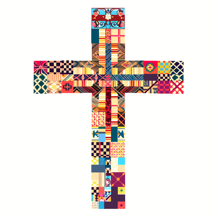 Crucifix,Colorful,Abstract