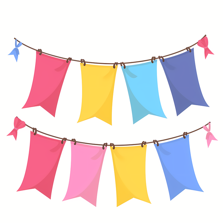 Party Flag String,Flag,Yellow
