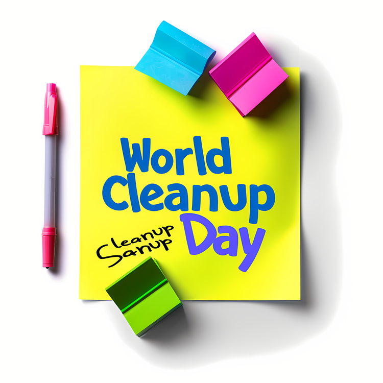 World Cleanup Day,Cleanup Day,Paper Note