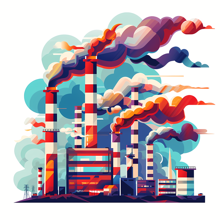 Environment Pollution,Factory,Smoke
