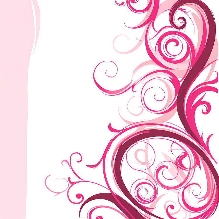 Abstract Background,Pink Swirl Background,Swirly Floral Design