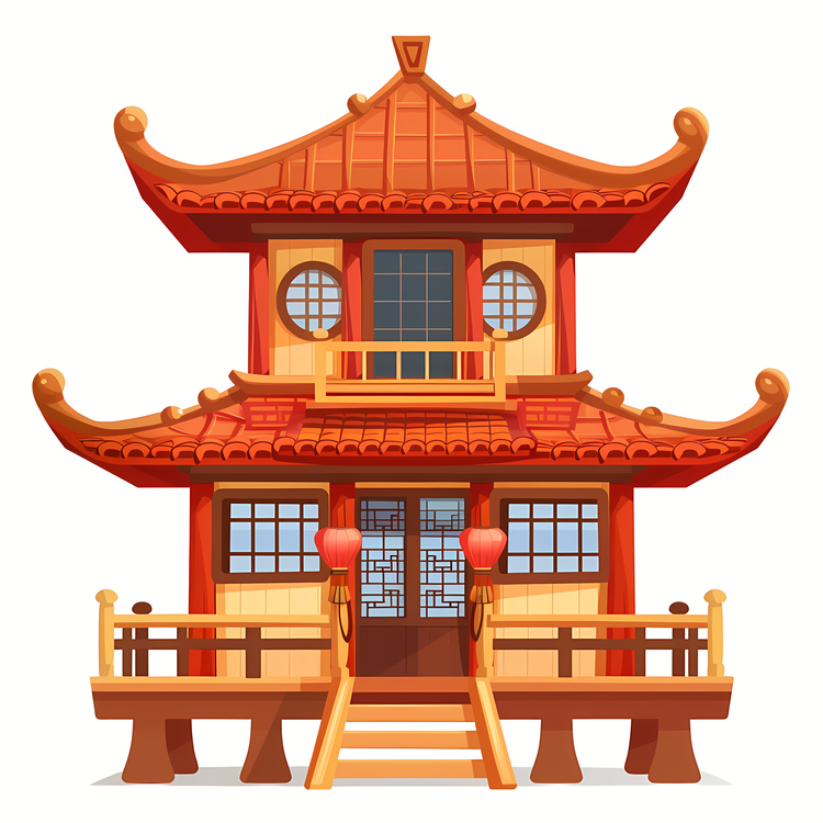 House,Chinese House,Pagoda