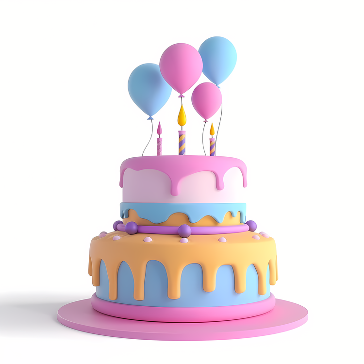 Birthday,Colorful,Birthday Cake