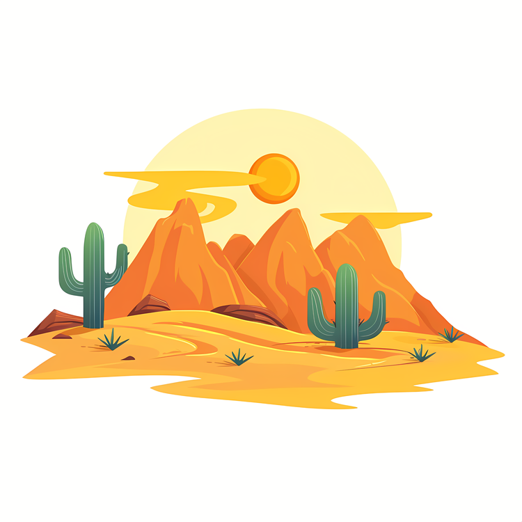 Desert,Desert Landscape,Cactus Plants