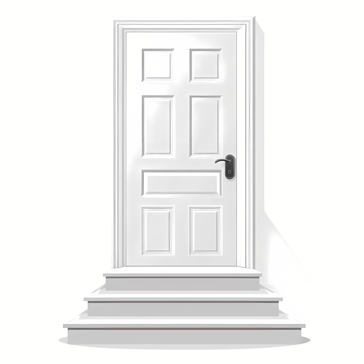 Door,White,Open Door