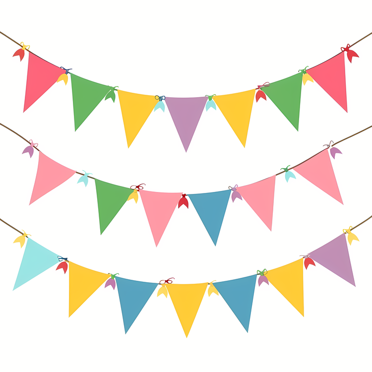 Party Flag String,Pennant Bunting,Colored Flags