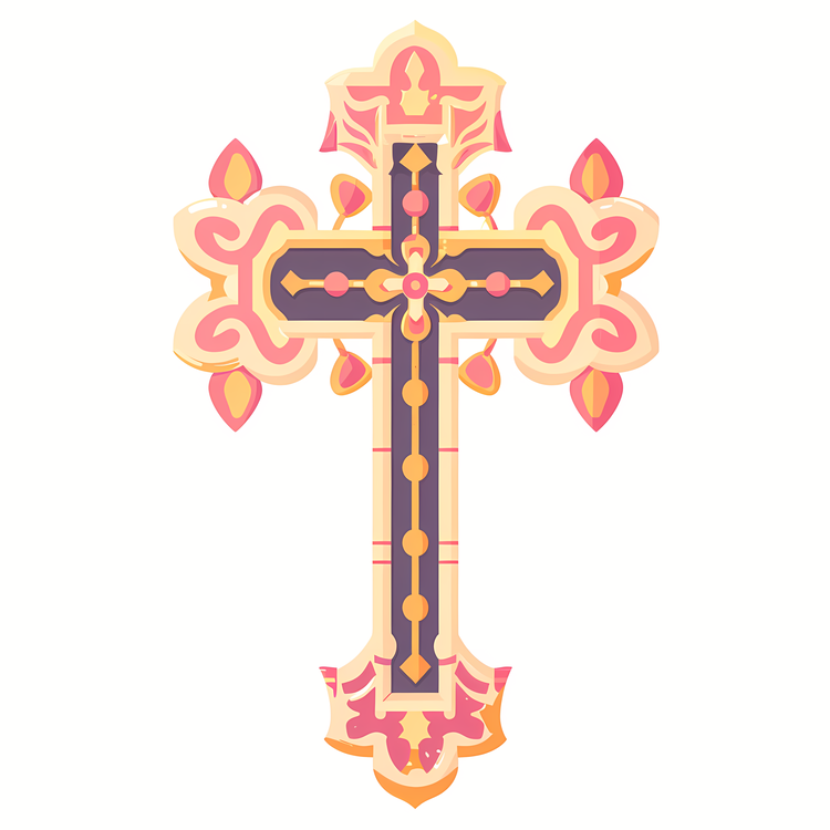 Crucifix,Christian Cross,Painted Cross