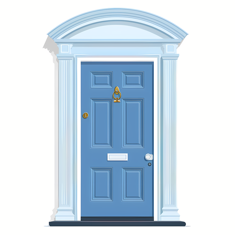 Door,Blue Door,Front Entrance