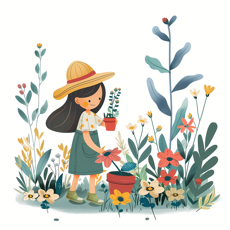 Gardening,Arbor Day,Girl