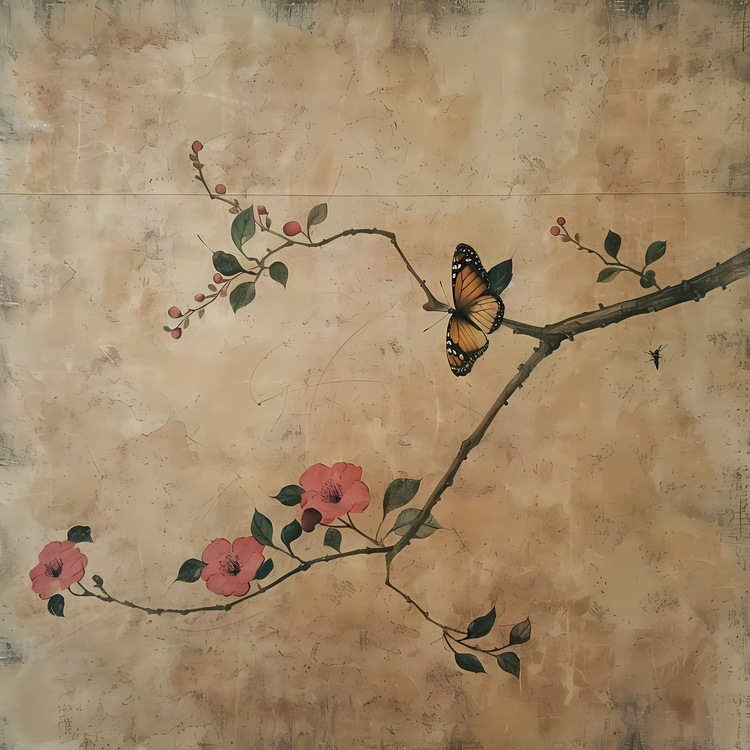 Butterflies,Butterfly,Branch