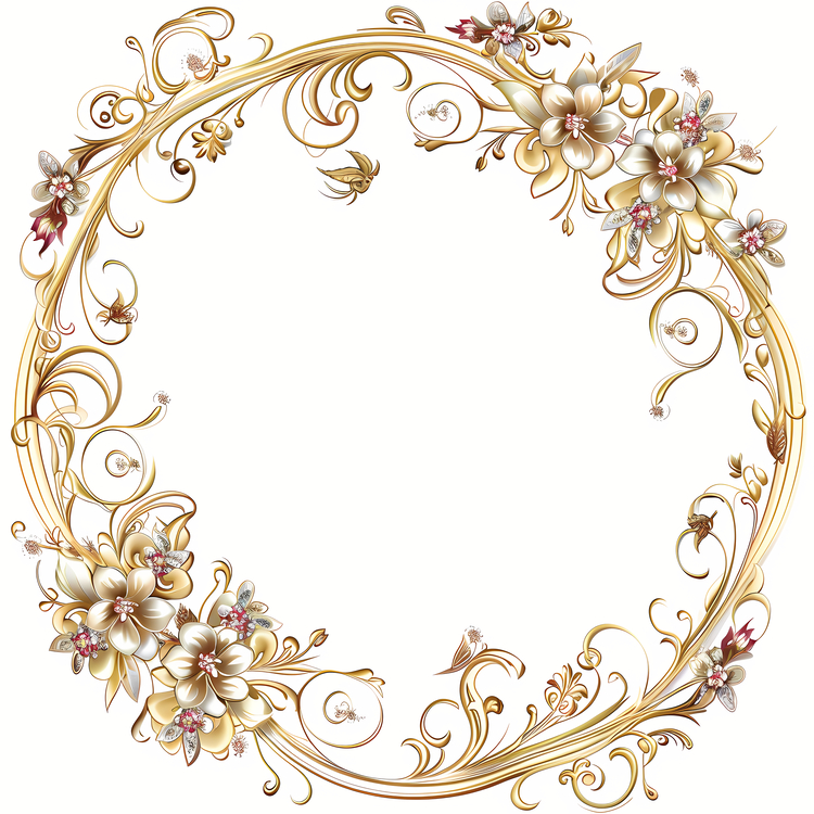 Wedding Frame,Floral Wreath,Decorative Border
