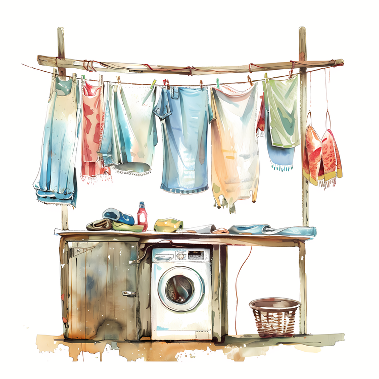 Laundry Day,Washing Line,Laundry