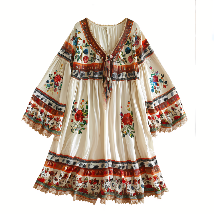 Boho Dress,Embroidered Dress,Bohemian Style