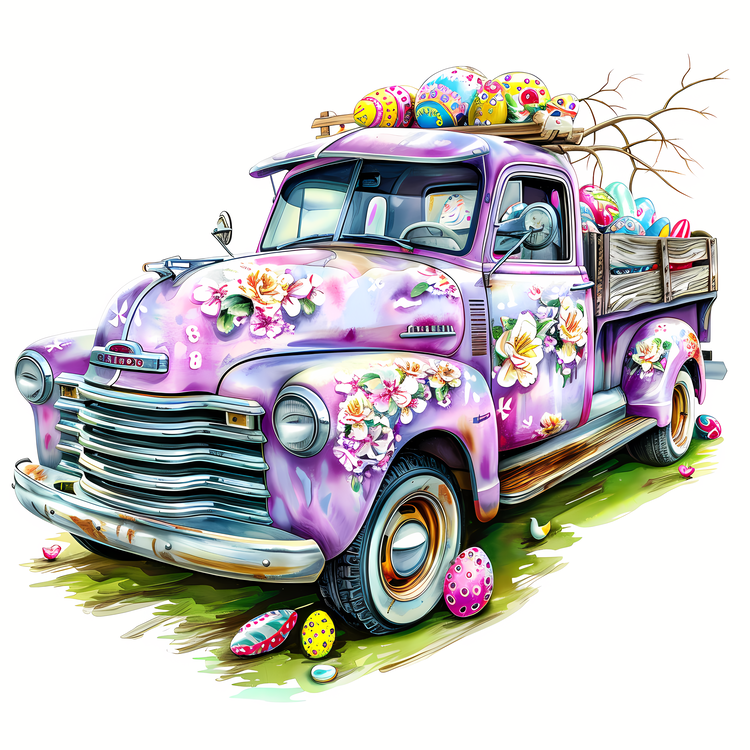 Easter Truck,Truck,Colorful