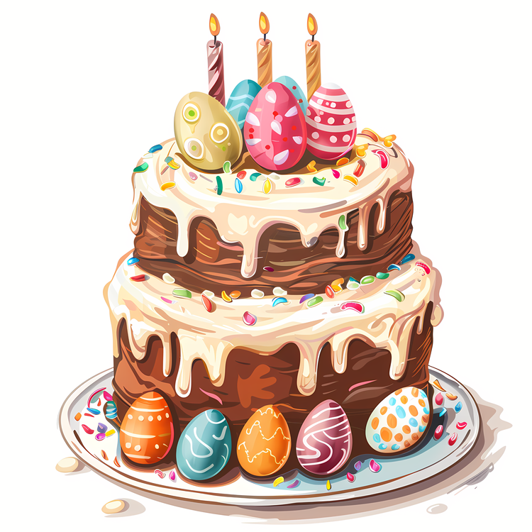 Easter Cake,Cake,Easter Eggs