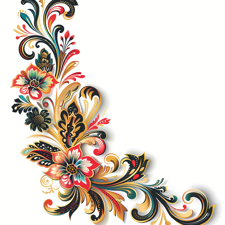 Border Texture,Floral Design,Ornate