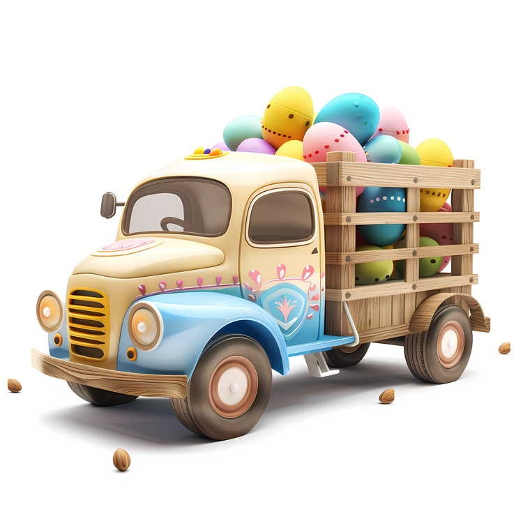Easter Truck,Toy Truck,Easter Eggs