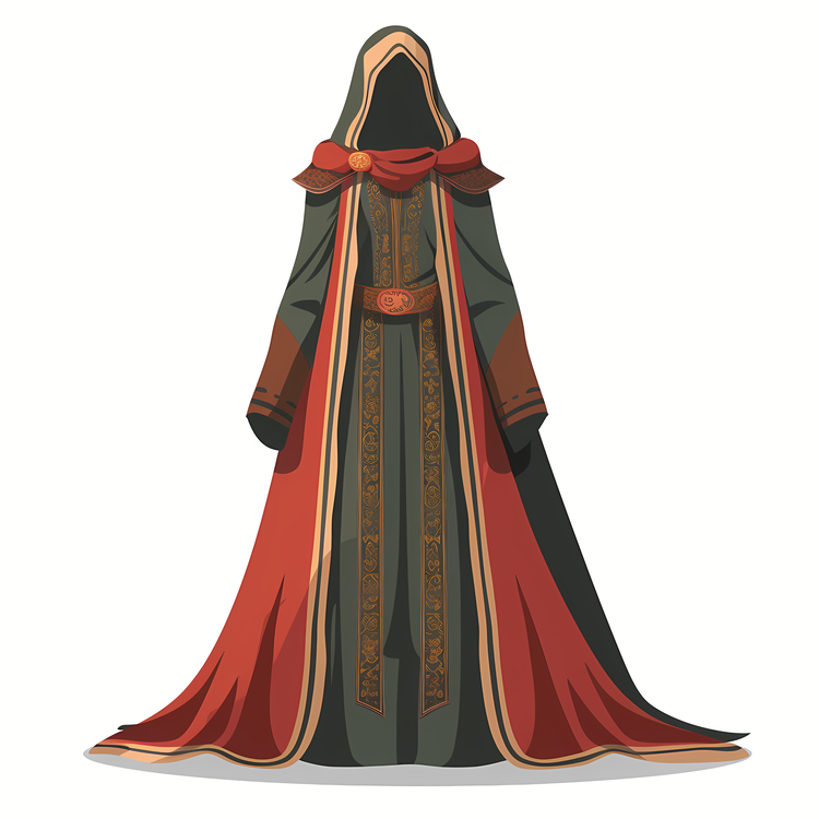 Middle Ages Costume,Robe,Cloak