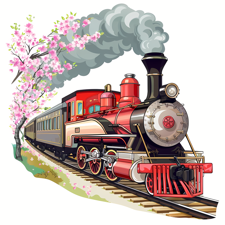 Spring,Train,For   Would Be Steam Train