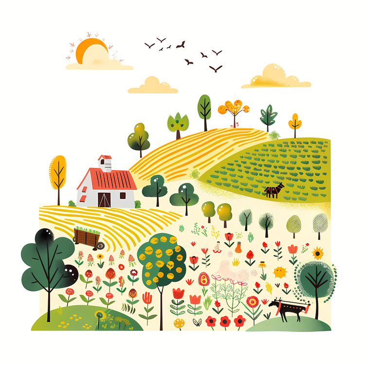 Spring Farming Life,Rural,Farmland