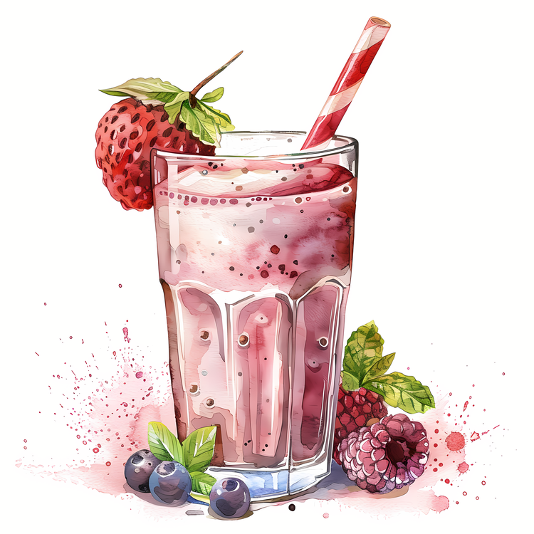 Vegan Protein Shake,Strawberry Smoothie,Watermelon Smoothie