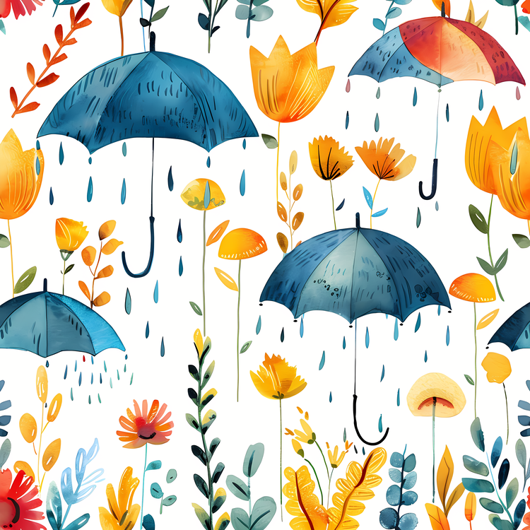 Spring,Rainy Day,Floral