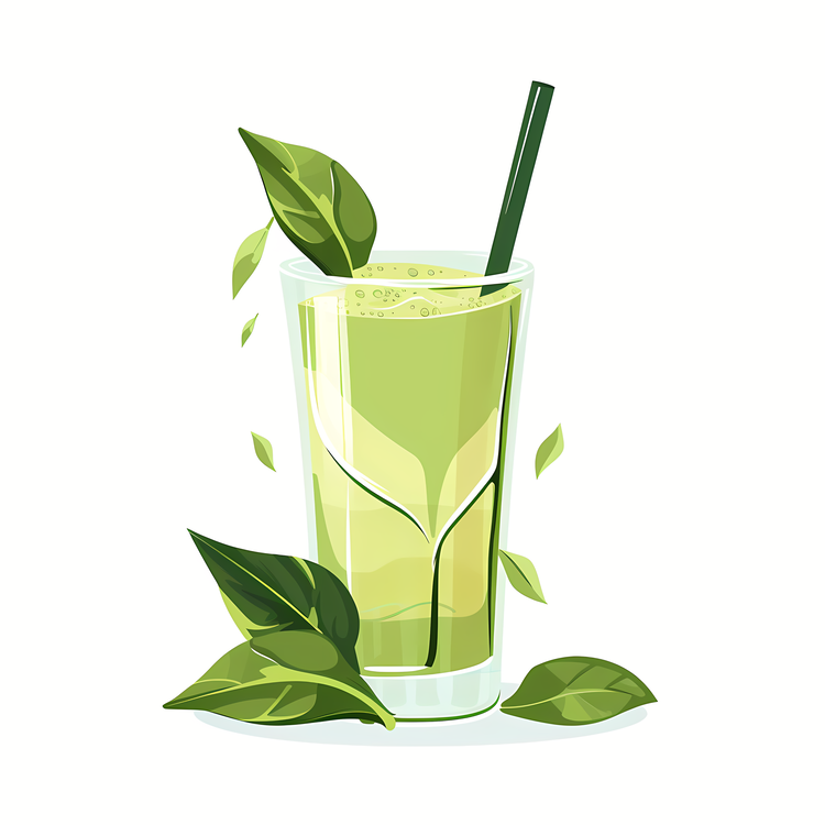 Vegan Protein Shake,Green Smoothie,Leafy Drink