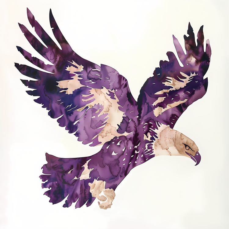 Watercolor Painting Eagle,Painting,Bird