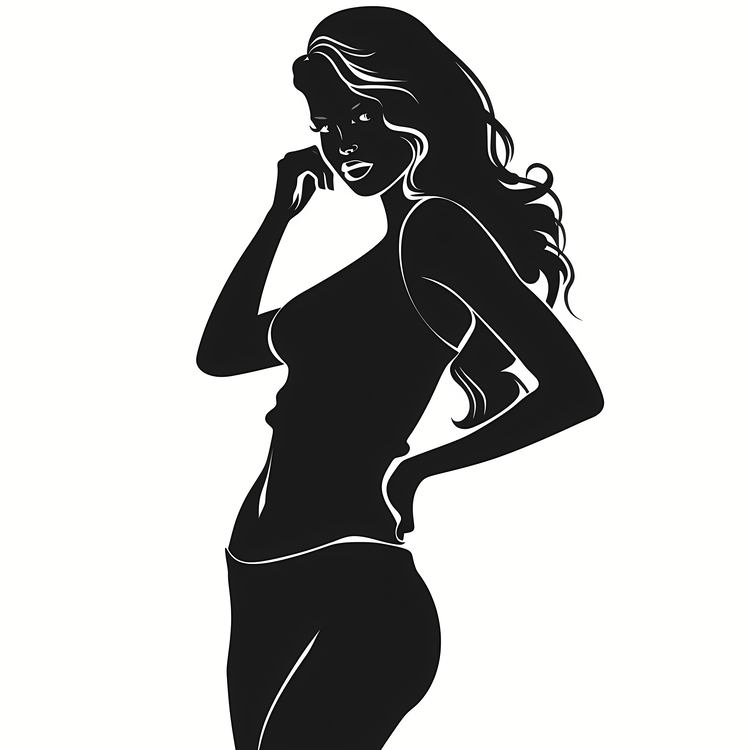 Sexy Lady,For   Are Silhouette,Woman