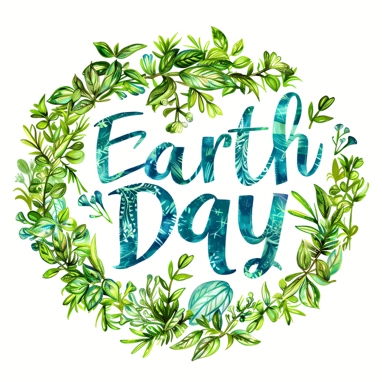 Earth Day,Watercolor,Foliage
