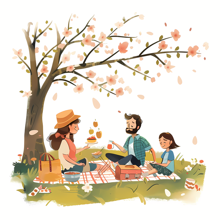 Springtime,Picnic,Family