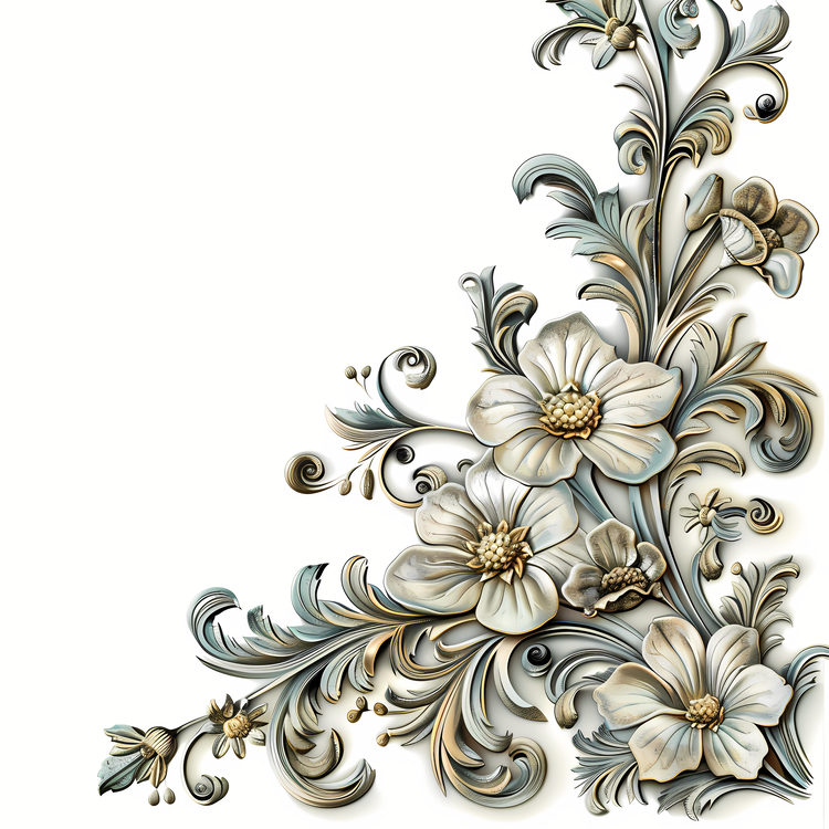 Border Texture,Ornate,Floral