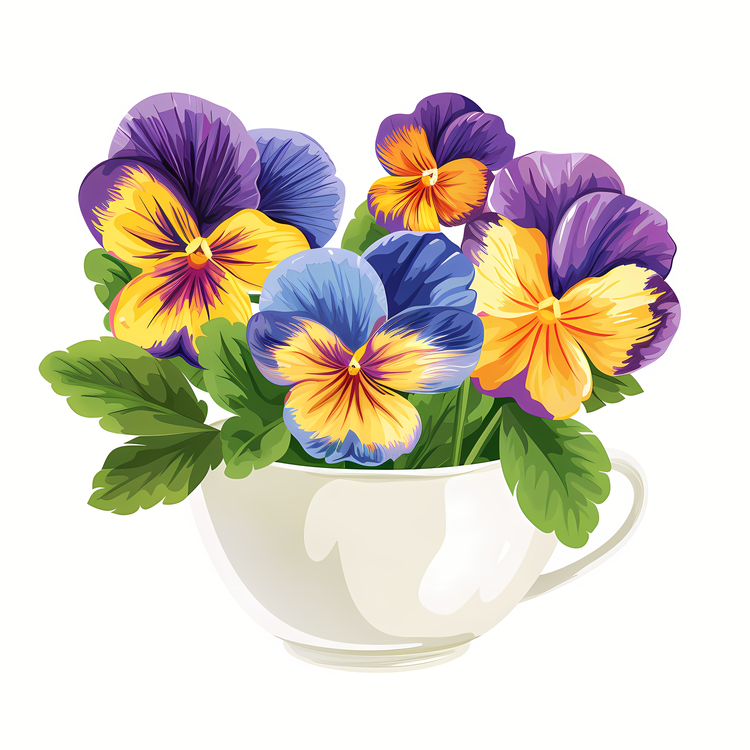 Pansy Flower,Colorful Flowers,Pansies