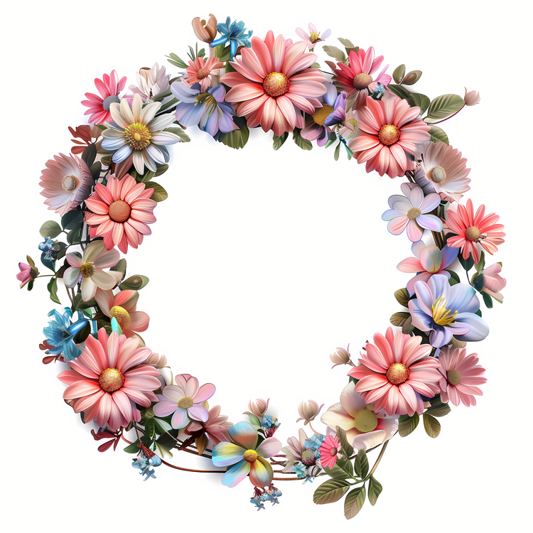 Flower Wreath,Floral Wreath,Vintage Wreath