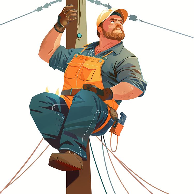 Lineman,Electrician,Pole