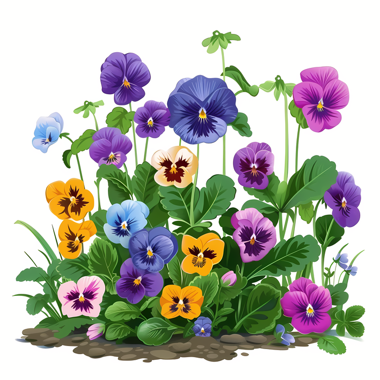 Pansy Flower,Violet,Pansies