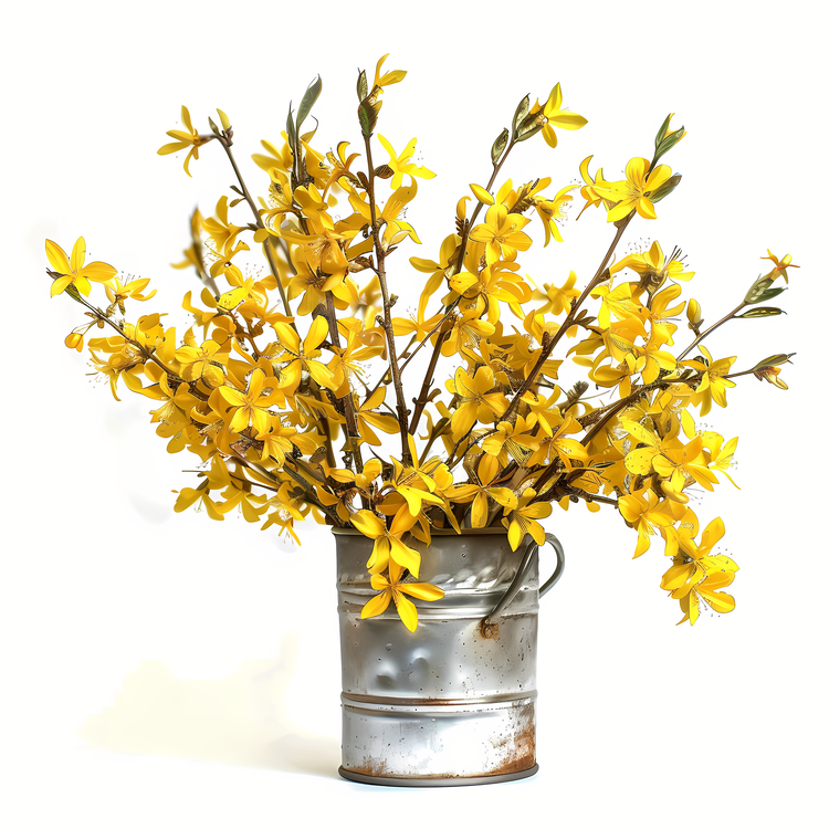 Forsythia,Vase,Flowers
